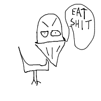 angry bird drawing by ocrobbie in Artbitrator