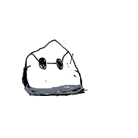 rock with sunglasses drawing by diawlo in Artbitrator