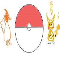 pikachu battling a charizard drawing by player-6h0oxhi83 in Artbitrator