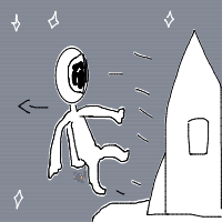 astronaut floating away drawing by ogueddy in Artbitrator