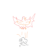 phoenix rising drawing by ogueddy in Artbitrator