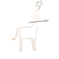 centaur drawing by ogueddy in Artbitrator