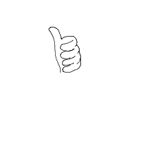 thumbs up drawing by elloraroura in Artbitrator