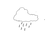 rain cloud drawing by elloraroura in Artbitrator