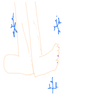cold feet drawing by mwresia in Artbitrator