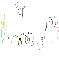 popcorn popping drawing by mwresia in Artbitrator