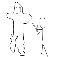 epic boss battle drawing by mwresia in Artbitrator