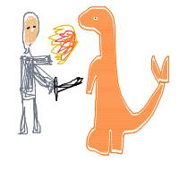 knight vs dragon drawing by mwresia in Artbitrator