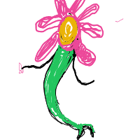 flower dancing drawing by piopipi in Artbitrator