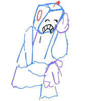 robot having existential crisis drawing by piopipi in Artbitrator