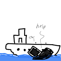sinking ship drawing by durgeradmins13 in Artbitrator