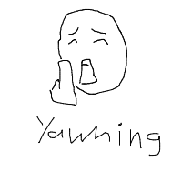 yawning drawing by durgeradmins13 in Artbitrator