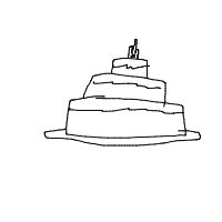 birthday cake drawing by durgeradmins13 in Artbitrator