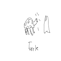 shy turtle drawing by adhwaudi in Artbitrator