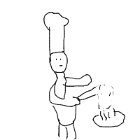 chef cooking drawing by jkbyun in Artbitrator