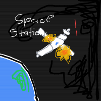 space station disaster drawing by durgeradmins13 in Artbitrator