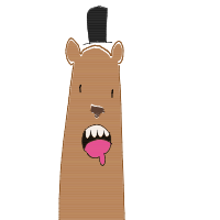 bear with a hat drawing by irllolitadoll in Artbitrator