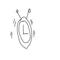 alarm clock ringing drawing by cozy_treasurebox in Artbitrator