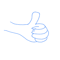 thumbs up drawing by enthusi in Artbitrator