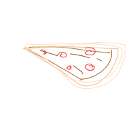 pizza slice drawing by enthusi in Artbitrator