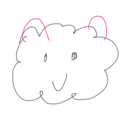 cloud with face drawing by shamsa in Artbitrator