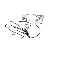 sleeping drawing by samsch in Artbitrator