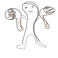 thumbs down drawing by samsch in Artbitrator