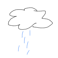 rain cloud drawing by samsch in Artbitrator
