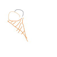 ice cream cone drawing by samsch in Artbitrator