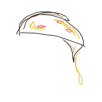 pizza slice drawing by samsch in Artbitrator