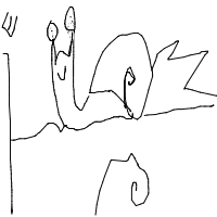 snail racing drawing by loca in Artbitrator