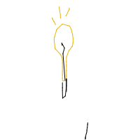 light bulb moment drawing by loca in Artbitrator