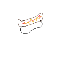hot dog drawing by loca in Artbitrator
