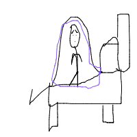 hiding under blanket drawing by loca in Artbitrator