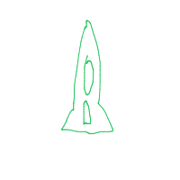 rocket ship drawing by richardalejandro in Artbitrator