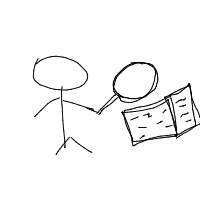 detective with magnifying glass drawing by tutu in Artbitrator