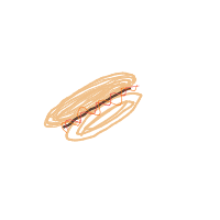 hot dog drawing by tutu in Artbitrator