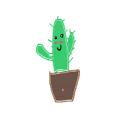dancing cactus drawing by maya48444 in Artbitrator
