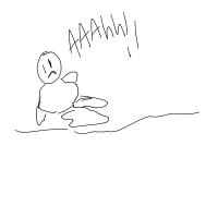 person falling over drawing by scarletwisted in Artbitrator
