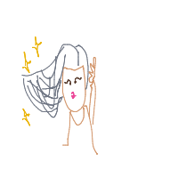 dramatic hair flip drawing by hira in Artbitrator
