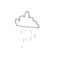 rain cloud drawing by maya48444 in Artbitrator