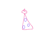 party hat drawing by maya48444 in Artbitrator