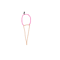 ice cream cone drawing by maya48444 in Artbitrator