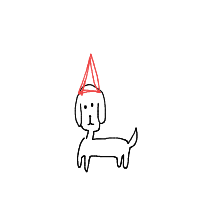 dog in costume drawing by maya48444 in Artbitrator
