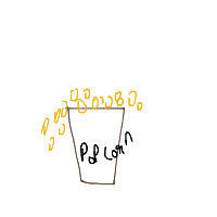 popcorn overflowing drawing by pranjal_34 in Artbitrator