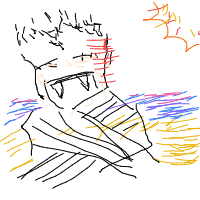 vampire at beach drawing by samsch in Artbitrator