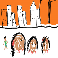 zombie apocalypse drawing by oissayshi in Artbitrator