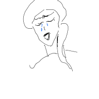 crying drawing by oissayshi in Artbitrator