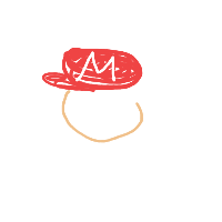 mario drawing by antuhneee in Artbitrator