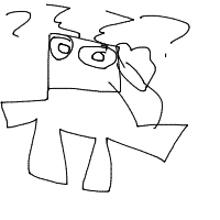 robot having existential crisis drawing by antuhneee in Artbitrator